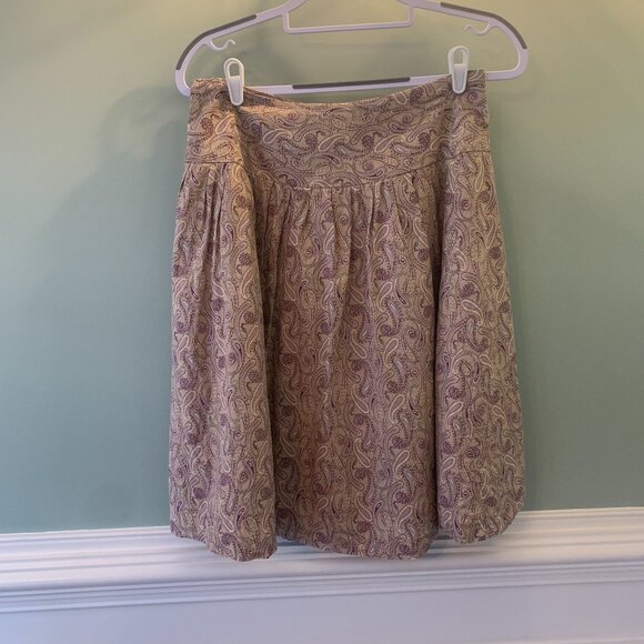 George by Mark Eisen lined paisley knee length skirt size 6 - Picture 1 of 9